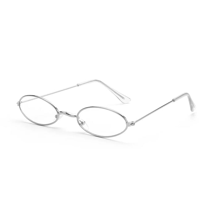 1PC Vintage Small Frame Shades Retro Oval Black Sunglasses Unisex Luxury Brand Designer Pink Sun Glasses Female Travel Eyewear