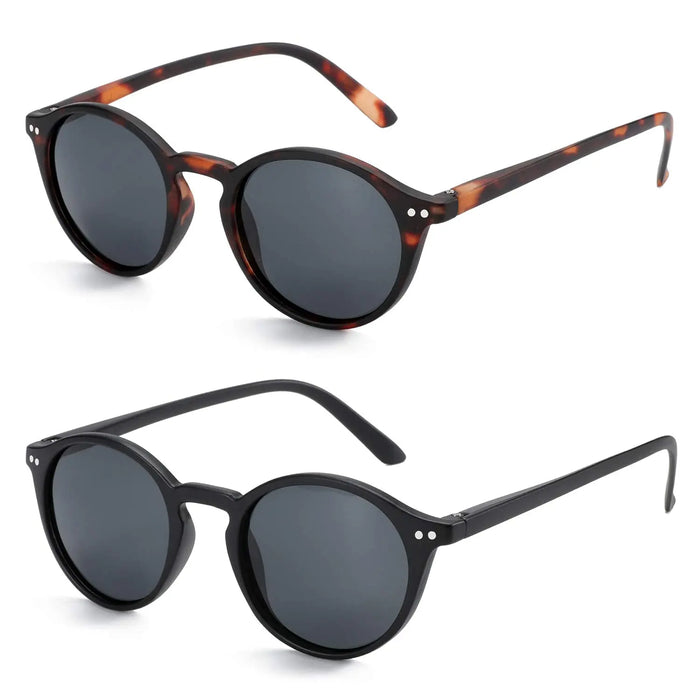 ZENOTTIC Retro Small Round/Square Polarized Sunglasses Vintage Lightweight Frame for Men Women  Fashion Shade