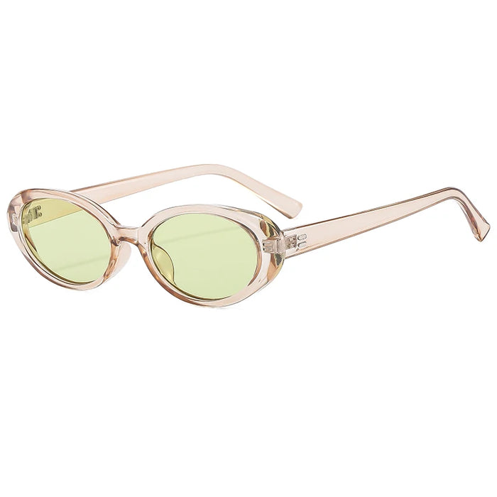 Fashion Small Oval Sunglasses Women Classic Vintage Men Sun Glasses UV400 Female Shades