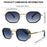 Lunettes de soleil polygonales carrées Steampunk Homme 2026, marque de luxe, monture métallique géométrique vintage, verres dégradés photochromiques