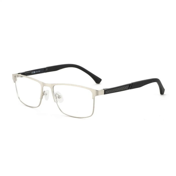 ZENOTTIC Gafas de Presbicia Progresivas Cuadradas a la Moda Montura de Fibra de Carbono de Alta Calidad Gafas de Miopía Gafas Ópticas Hombre