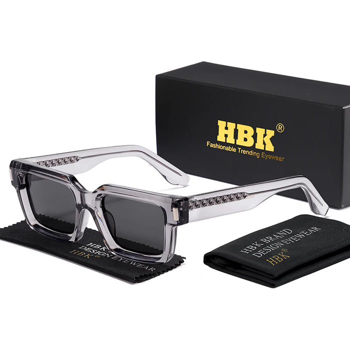 HBK Punk Vintage Square Men's  Sunglasses Brand Design Small Frame Sun Glasses Party Travel Glasses Gift Ideal Choice