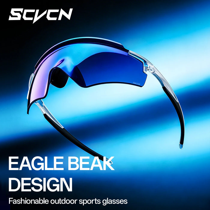 SCVCN Hot Eagle Beak Fashion Sunglasses Outdoor Cycling Climbing Glasses UV400 for Men Road Bike Women Sports Hiking Eyewear