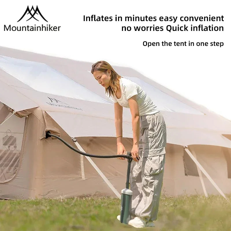 Mountainhiker Upgrade Large Starry Sky Inflatable Camping Tent,6-8 P Family Tent That Comes with Storage Bags and An Air Pump