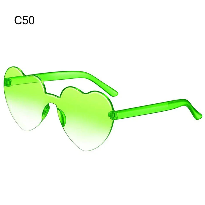 1PC Luxury Heart Shaped Sunglasses Big Frame Love Effect Sun Glasses Retro Women  lana del rey Eyewear UV400 Protection