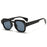 Ins Gafas de sol cuadradas populares de moda para mujer, montura de lentes transparentes vintage para hombre, remaches punk, gafas de sol UV400 para mujer y hombre
