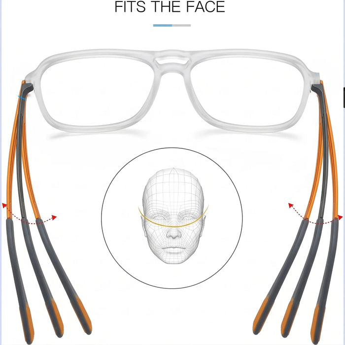 Men Women Square Reading Glasses Ultralight Classic Large Frames Luxury Designer Brand Eyewear Comfortable Wear Stylish Glasses