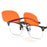 Antilentes de luz azul con clip Lentes rojos con clip para dormir mejor Lente naranja con clip para jugar o trabajar Lente amarilla polarizada para conducir