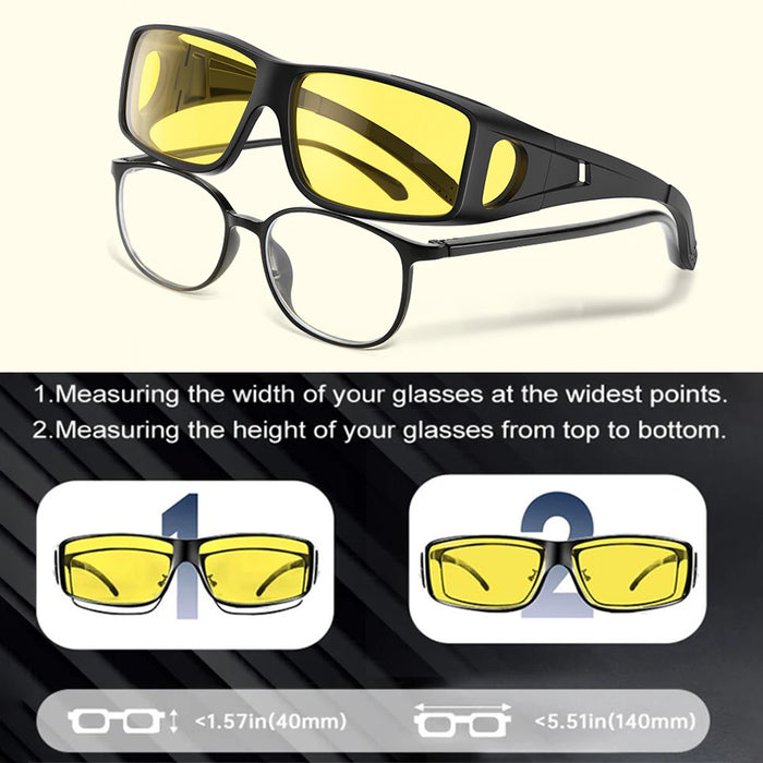 CRIXALIS Gafas de sol polarizadas de moda para hombre, visión nocturna para conducir de noche, para mujer y hombre, antirreflectantes, protección UV400