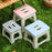 Extra Large Non Slip Folding Step Stool Lightweight 310lbs Capacity ABS Plastic for Home Bathroom Kitchen