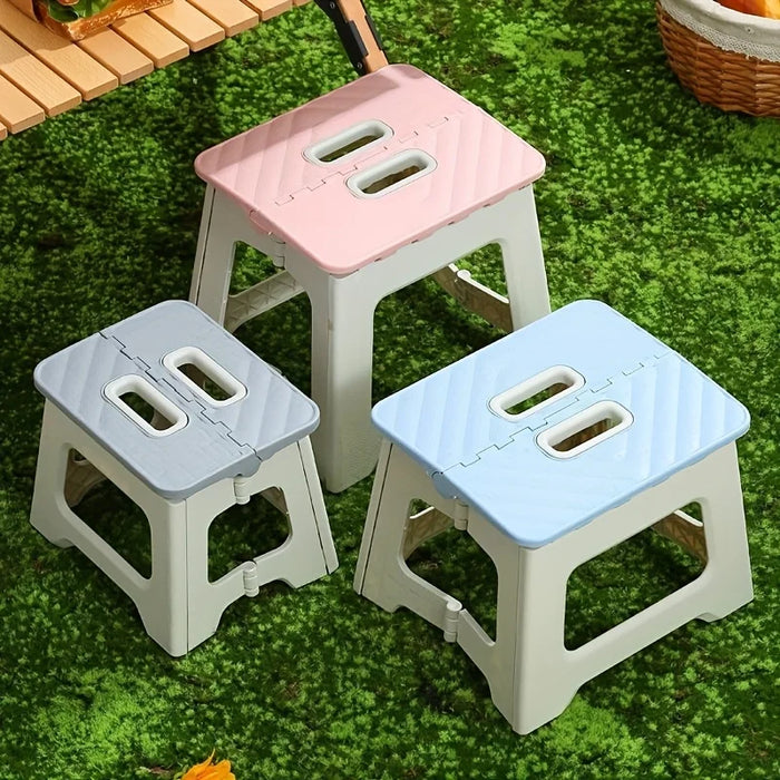 Multiple sizes available, extra-large foldable step stool, single pack, non-slip, sturdy and lightweight ABS plastic