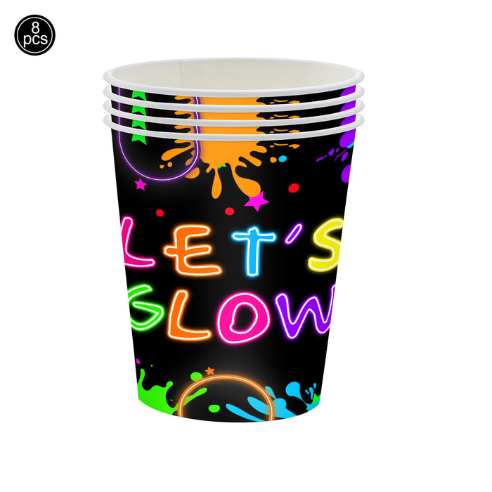 6 12 24 30 Pièces de fournitures de fête néon Chapeaux formels néon phosphorescents à la lumière UV Chapeau fluorescent Décorations de fête à lumière UV pour adultes