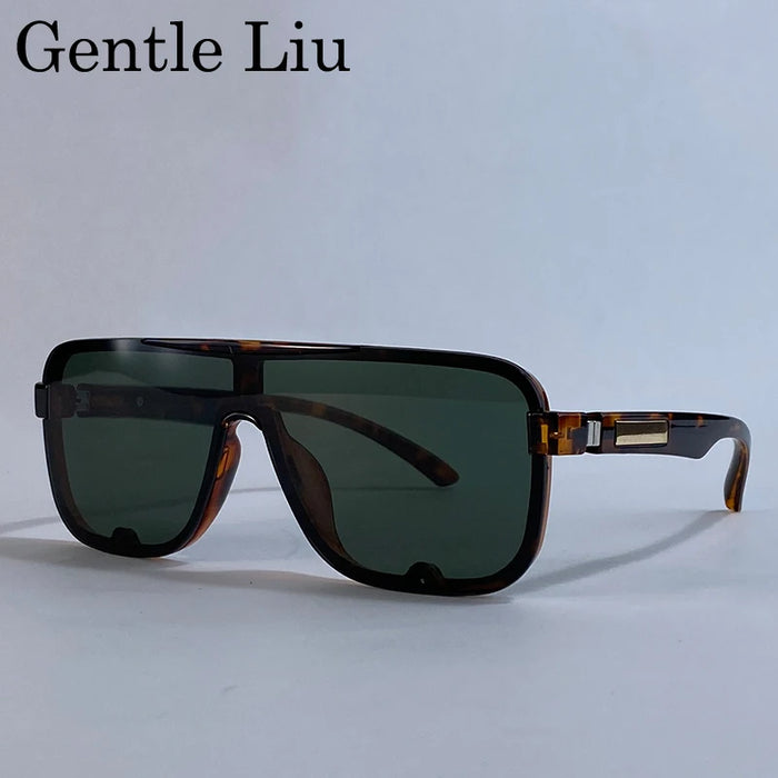 Polarized Classic Square Sunglasses Men Big Frame 2026 Luxury Brand Punk Shield Goggle Sun Glasses For Male UV400 Eyewear Shades