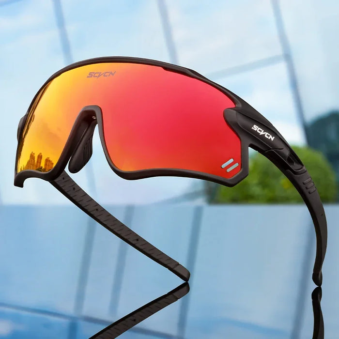 SCVCN New Cycling Glasses UV400 Polarized Bicycle Goggles Man Woman Sports Runing Skiing Riding Sunglasses MTB Bike Eyewear