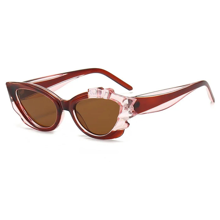 Fashion Cat Eye Candy Colors Sunglasses Women Retro Brand Designer PUNK Eyewear Men Trending Sun Glasses UV400 Y2K Oculus