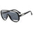 Gafas de sol de piloto de moda de gran tamaño para hombres, gafas de sol únicas con montura hueca para mujeres, lentes de espejo degradado retro de una pieza con protección UV400, sin montura