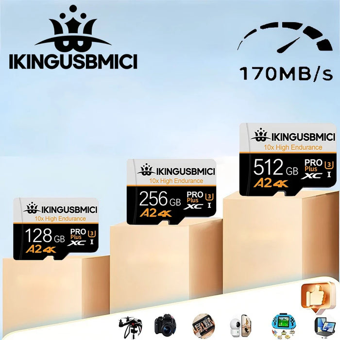 Speed Boost SD Cards Micro TF Card Memory Card TF Cards 32GB 128GB 256GB A1 Ultra HD Ultra HD High Speed for PC Drone Tablet
