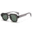 Ins Gafas de sol cuadradas populares de moda para mujer, montura de lentes transparentes vintage para hombre, remaches punk, gafas de sol UV400 para mujer y hombre