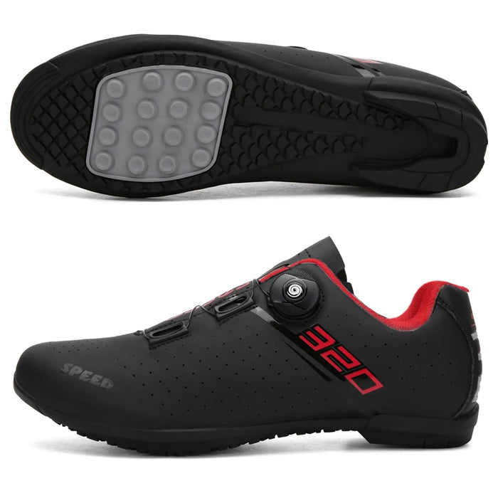 New Cycling Shoes Men's Self-locking Racing Road Cycling Sports Shoes Lockless Training Shoes Women's SPD Cleats Cycling Shoes