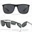 ZENOTTIC New Square Polarized Sunglasses for Men Ultralight Carbon Fiber Sun Glasses Driving Fishing Golf Sport UV400 Protection