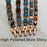 Vinterly Pure Copper Bracelet Magnetic Therapy 22cm Vintage Artificial Turquoise Benefits Chain Link Jewelry Blue Stones Magnets