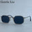 Steampunk Classic Rectangle Sunglasses Men 2026 Luxury Brand Punk Polygon Metal Frame Sun Glasses For Male Driving Eyewear Shade