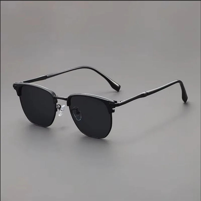 Lunettes de soleil carrées vintage en métal pour hommes et femmes, lunettes de protection UV400 tendance rétro unisexe