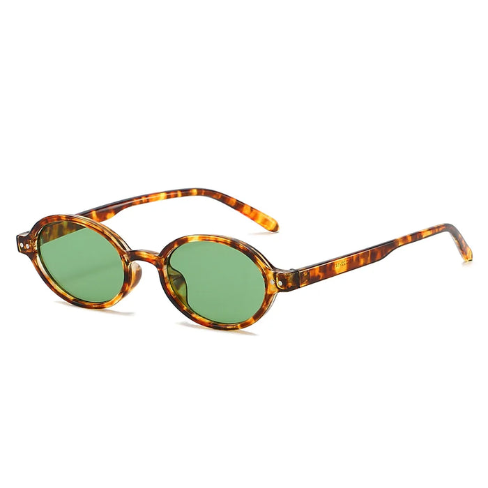 Nuevas Gafas de Sol Pequeñas Ovaladas para Mujer, Gafas de Sol para Hombre, Tonos Retro Femeninos, Gafas con Lentes Transparentes, de Moda para Mujer, UV400