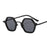 Retro Polygon Square Sunglasses Women Fashion Clear Ocean Lens Eyewear Men Trending Punk Hexagon Sun Glasses Shades UV400 Oculus
