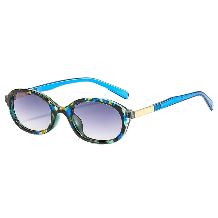 Retro Small Oval Sunglasses Women Men Rivets Shades Fashion Eyewear Luxury Sun Glasses UV400 Brand Oculus Female Gafas