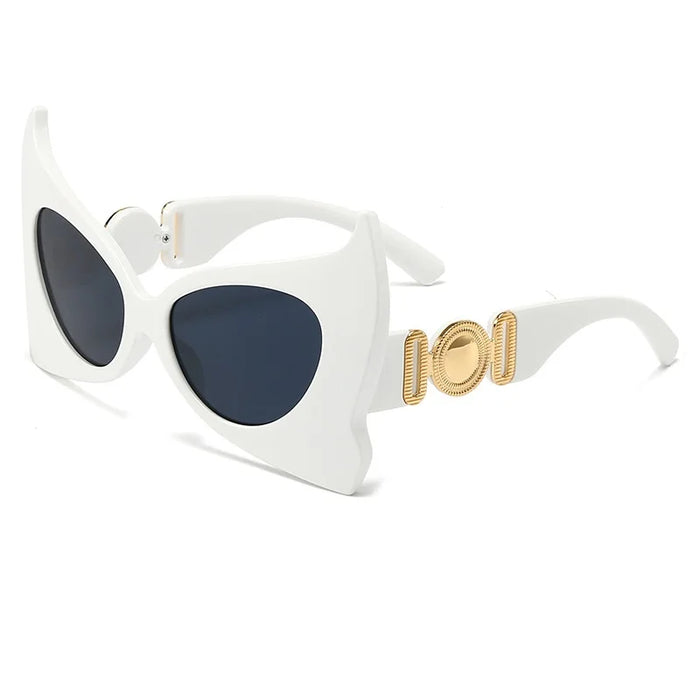 Oversized Cat Eye Sunglasses Women Party Vintage Y2K Shades Designer PUNK Gafas Sun Glasses UV400 Luxury Eyewear Oculos