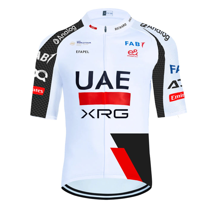 2026 New WHITE Cycling Jersey UAE Team Bike Jersey Shorts 10 Color Men Women Quick dry Ropa Ciclismo Pro Bicycle TShirt Clothing