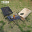 TARKA Lot de chaises de camping pliantes légères, chaises pliantes ultralégères de type lune pour le jardin, le pique-nique, la plage, la pêche