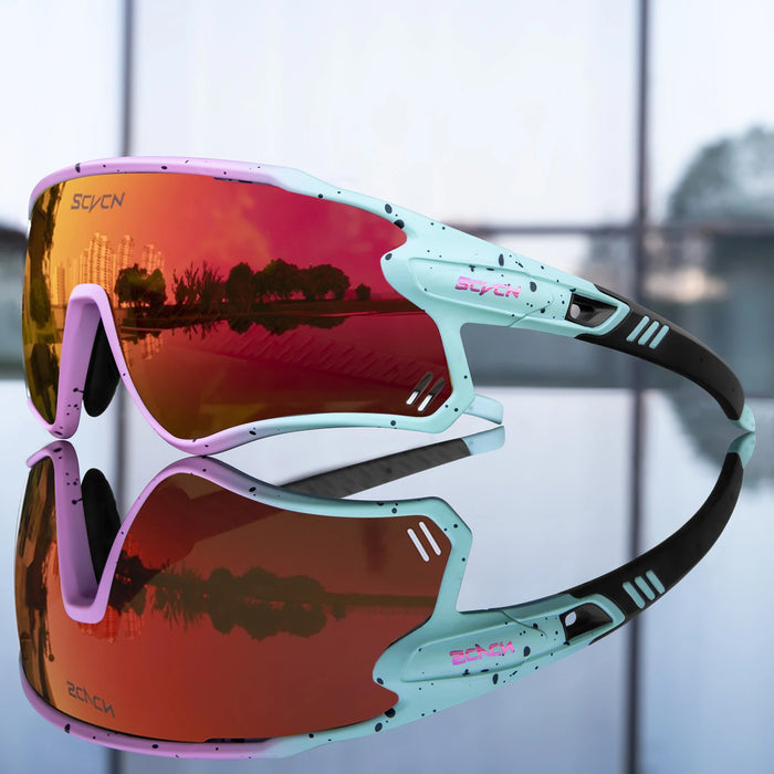 SCVCN Photochromic Cycling Glasses MTB Riding Running Sunglasses UV400 Polarized Fishing Goggles Man Woman Bike Bicycle Eyewear