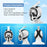 XIAOTREE Full Face Snorkel Mask with Detachable Camera Mount,Snorkeling Swimming Diving Mask Wide View Anti-Fog Anti
