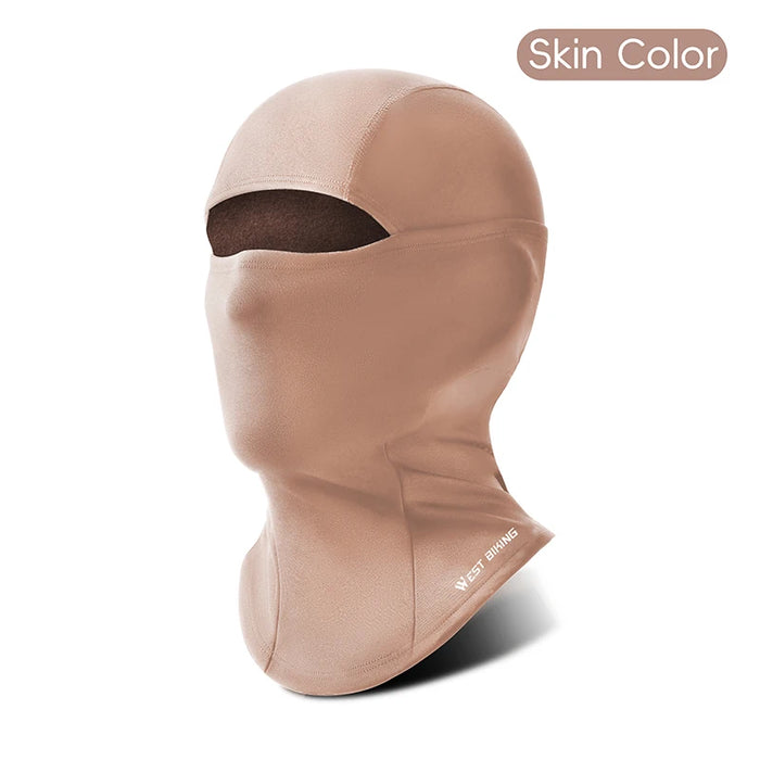 WEST BIKING Winter Thermal Balaclava High Elastic Breathable Windproof Cycling Headgear Fleece Bike Helmet Liner Sports Mask