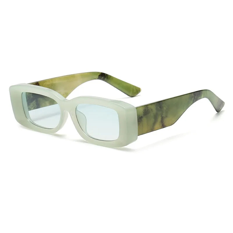 Colorful Square Sunglasses Women Wide Glasses Legs Men Travel Rectangle Shades Male Female Gafas Oculos Retro Brand UV400