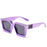 Bungee Large Square Sunglasses for Men Women Vintage Trendy Casual Street Style Shades