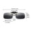 VIVIBEE Classic Flip Up Clip on Sunglasses Fishing Men Square Polarized Lens Night Vision Driving UV400 Women Glasses