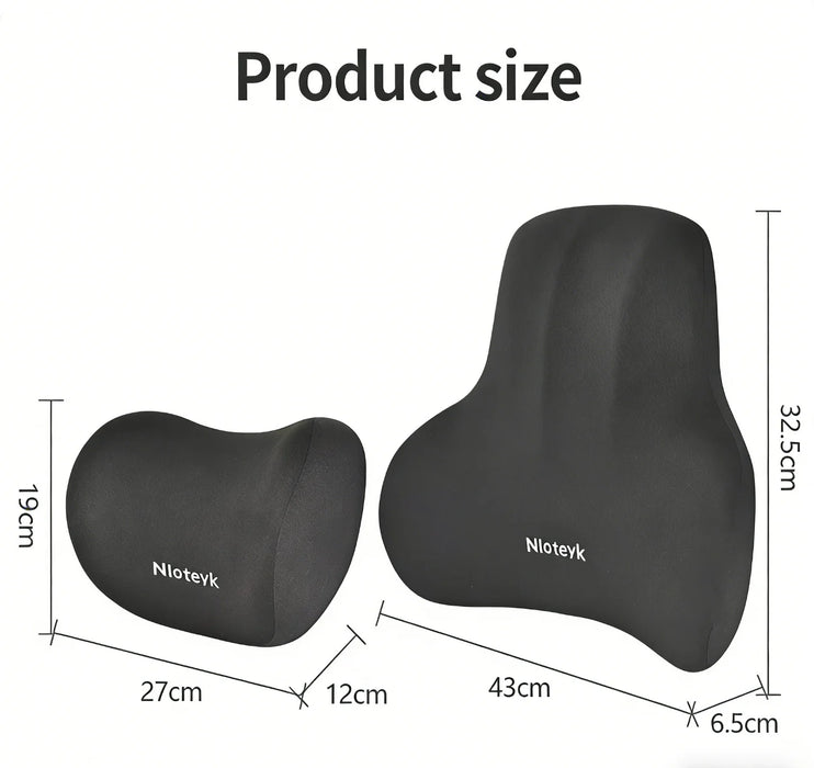 Memory Foam Car Neck Cushion Car Lumbar Support For Car Supplies Universal Neck Pillow Waist Cushion Car Seat Car Accessories