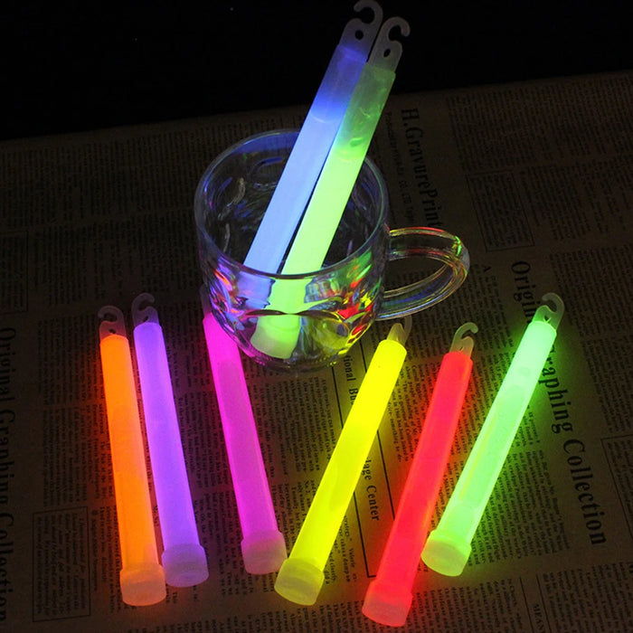 1/5/10 Barras luminosas de fluorescencia, barras luminosas militares con gancho, barras luminosas de emergencia para exteriores, barras luminosas para fiestas que brillan en la oscuridad.