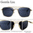 2026 Luxury Square Sunglasses Men Retro Double Bridge Metal Frame Driving Eyewear Vintage Sun Glasses For Male Outdoor Shades