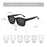 Z 2026 Trend Square Polarized Sunglasses Handmade Acetate Sun Glasses Fashion Patchwork Shades ZS6240