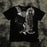 MMA ELITE Cross Skull Print Green Y2K T Shirt Men Loose Fit Streetwear Graphic Tee Oversized Glow Dark Party Ins Popularity Tops