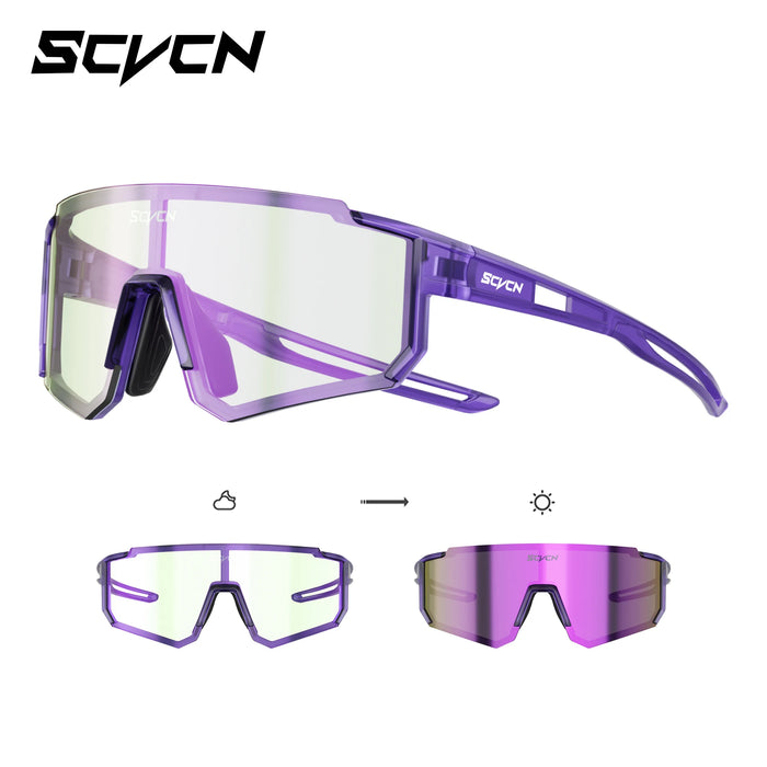 SCVCN Children's Polarized Photochromic Cycling Sunglasses Outdoor Running Glasses Boy Girl 6-14 Years Glasses Kids UV400