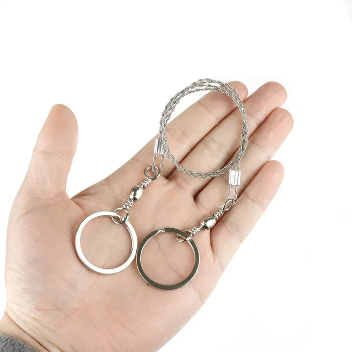 Manual Hand Steel Rope Chain Saw Portable Travel Emergency Survival Tools Steel Wire Kits Hiking Outdoor Camping Equipments Gear