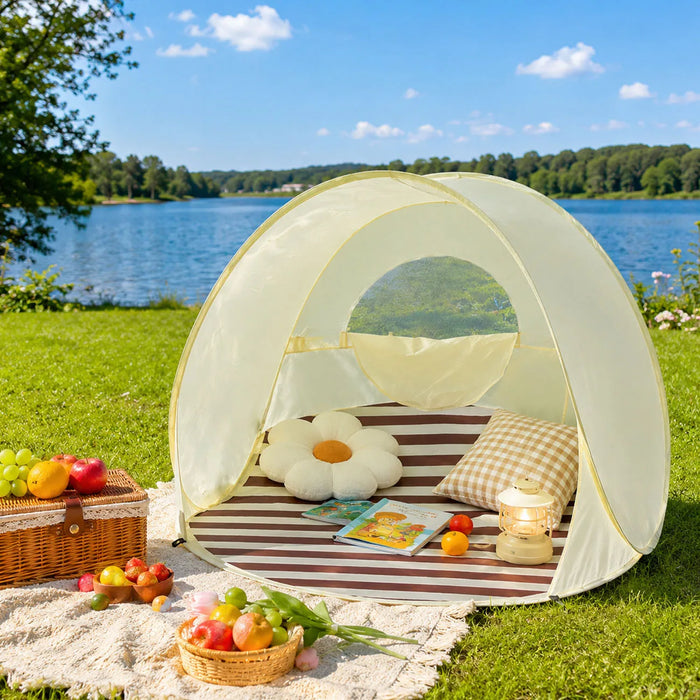 1.2/1.3/1.4M Instant Pop Up Tent No Assembly Portable Outdoor Shade Shelter Spacious Folding Canopy for Lawn Picnic Camping
