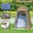 Shower Tent 150D Oxford Silver Coated Simple Toilet Tents Privacy Waterproof Fishing Tent Camping Supplies 160x160x240cm