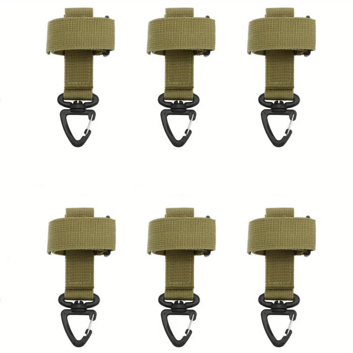 1/3/6 Uds. Nuevo Hebilla de Guantes de Nailon Multiusos Gancho Táctico para Guantes Clip de Seguridad Accesorios de Almacenamiento para Cuerda de Escalada Senderismo al Aire Libre