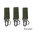 Mousqueton haute résistance en nylon, crochet porte-clés, boucle de sangle militaire, système de suspension de boucle de ceinture, accessoires métalliques pour le camping